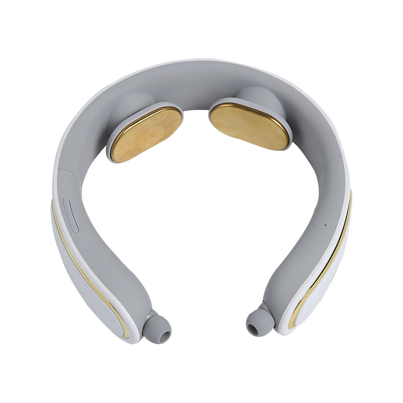 EMS低频电脉冲带耳机颈部按摩器
